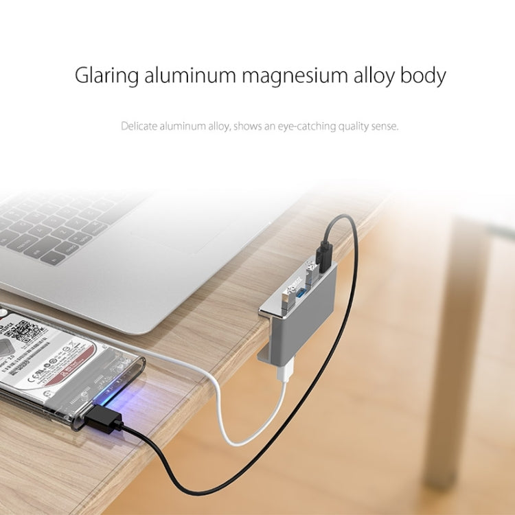 HUB USB 3.0 4 Ports ORICO en Aluminium pour PC Gaming