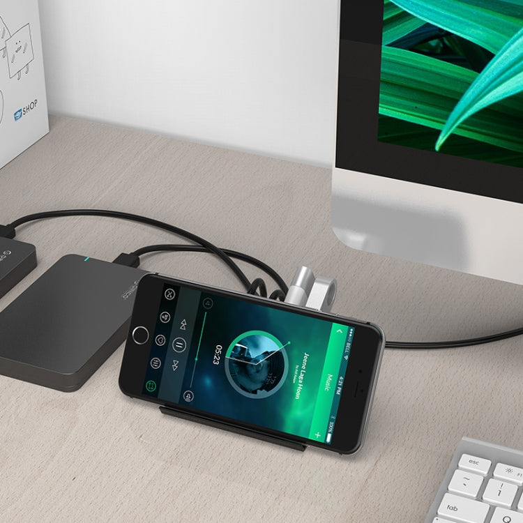 USB 3.0 4-Port Hub with Phone Stand - Accessory