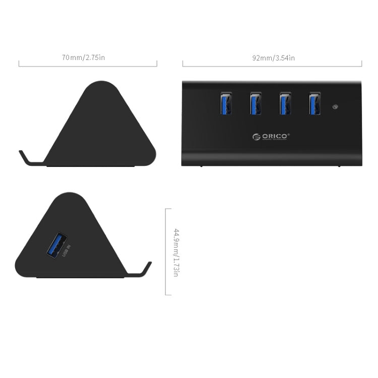 USB 3.0 4-Port Hub with Phone Stand - Accessory