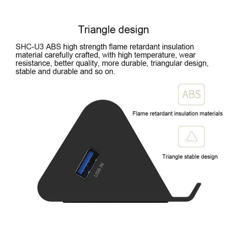 USB 3.0 4-Port Hub with Phone Stand - Accessory