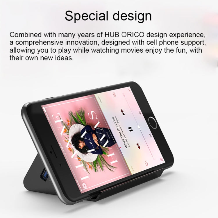 USB 3.0 4-Port Hub with Phone Stand - Accessory