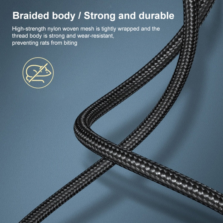 1.5m Braided Nylon USB-C to Type-B Printer Cable