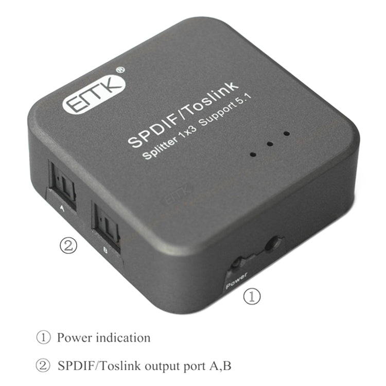 1x3 Digital Optical Audio SPDIF Adapter for Gaming PC