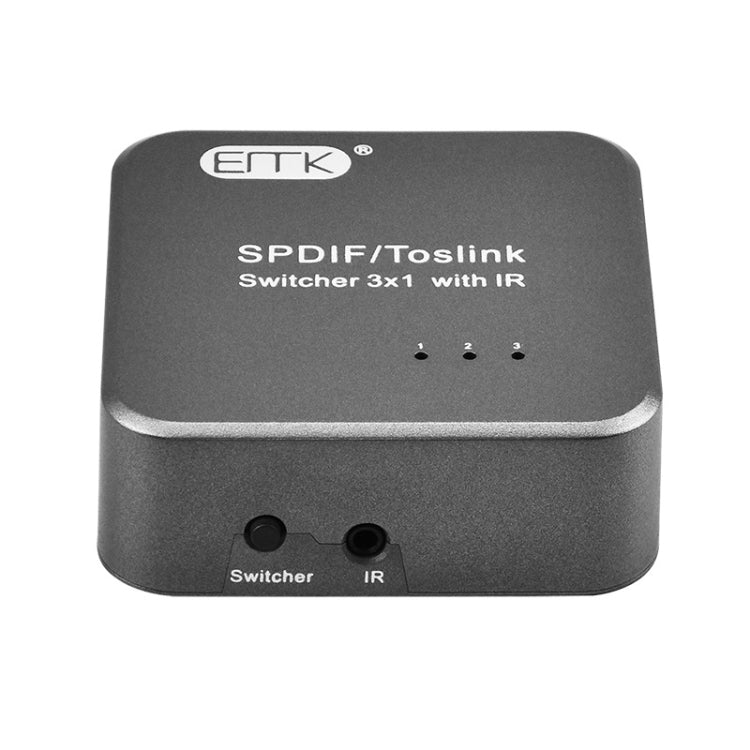 Commutateur audio optique numérique pour PC - 3x1 IR