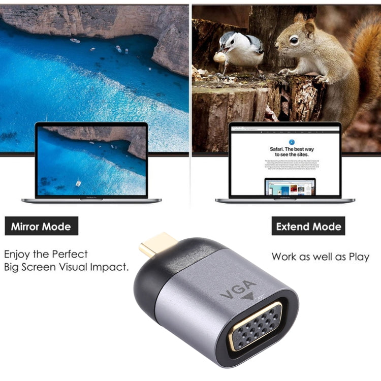 Adaptateur Type C vers VGA DB15P pour Gaming PC
