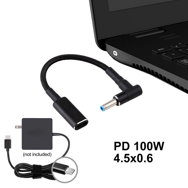 Adaptateur USB-C 100W pour PC Gaming HP - Câble Tressé Nylon