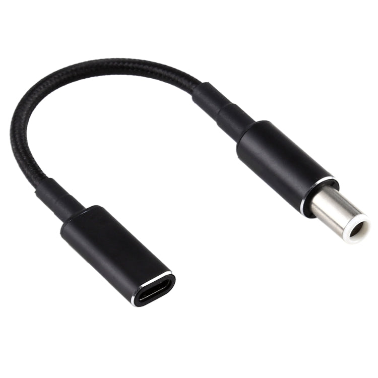 100W PD 18.5-20V Nylon Braided Cable 7.4 x 0.6mm to USB-C / Type-C Adapter for Dell, 7.4 x 0.6mm