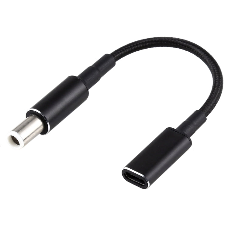 100W PD 18.5-20V Nylon Braided Cable 7.4 x 0.6mm to USB-C / Type-C Adapter for Dell, 7.4 x 0.6mm