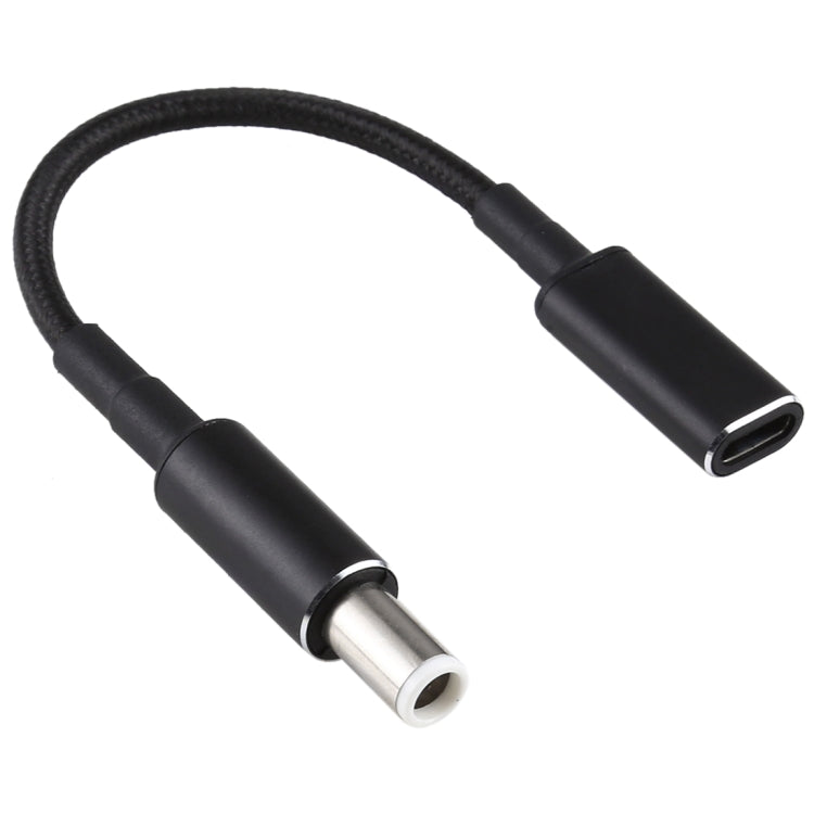 100W PD 18.5-20V Nylon Braided Cable 7.4 x 0.6mm to USB-C / Type-C Adapter for Dell, 7.4 x 0.6mm
