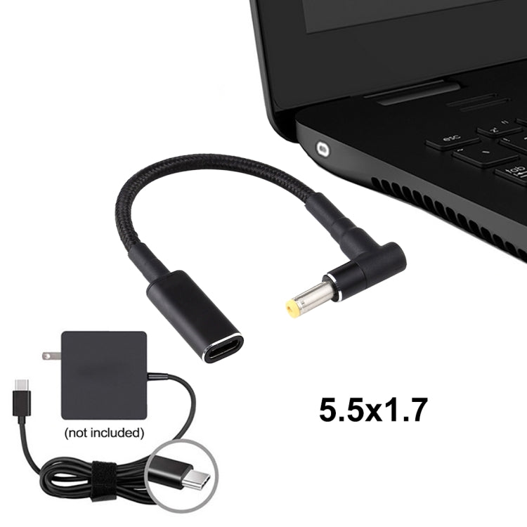 Câble tressé nylon 100W pour adaptateur USB-C gaming