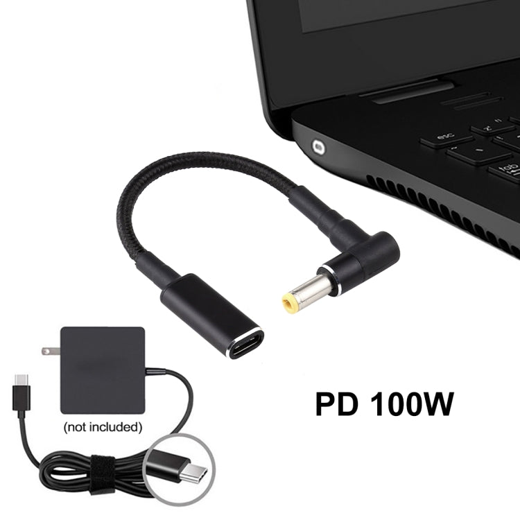 Adaptateur USB-C 100W pour PC Gaming - Câble Nylon 5.5x2.5mm