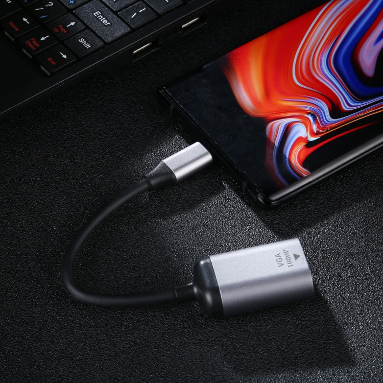 Câble VGA Femelle vers USB-C Mâle 1080P pour PC Gaming