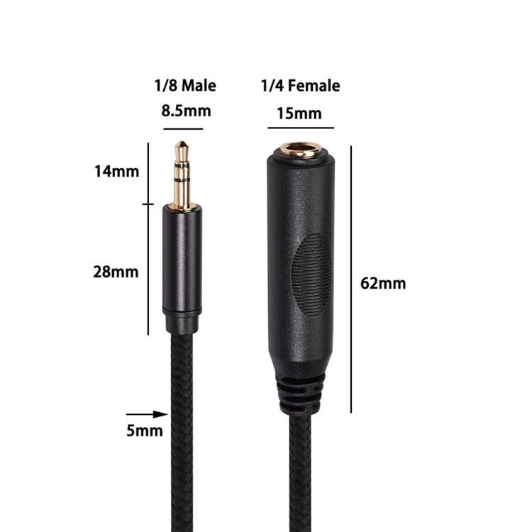 Adaptateur Audio 6,35 mm vers 3,5 mm pour PC - 1,5 m