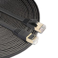 CAT7 Ultra Flat 10 Gigabit Ethernet Patch Cable, 15m, for LAN Network Router Modem, Built with Shielded RJ45 Connectors, Length: 15m