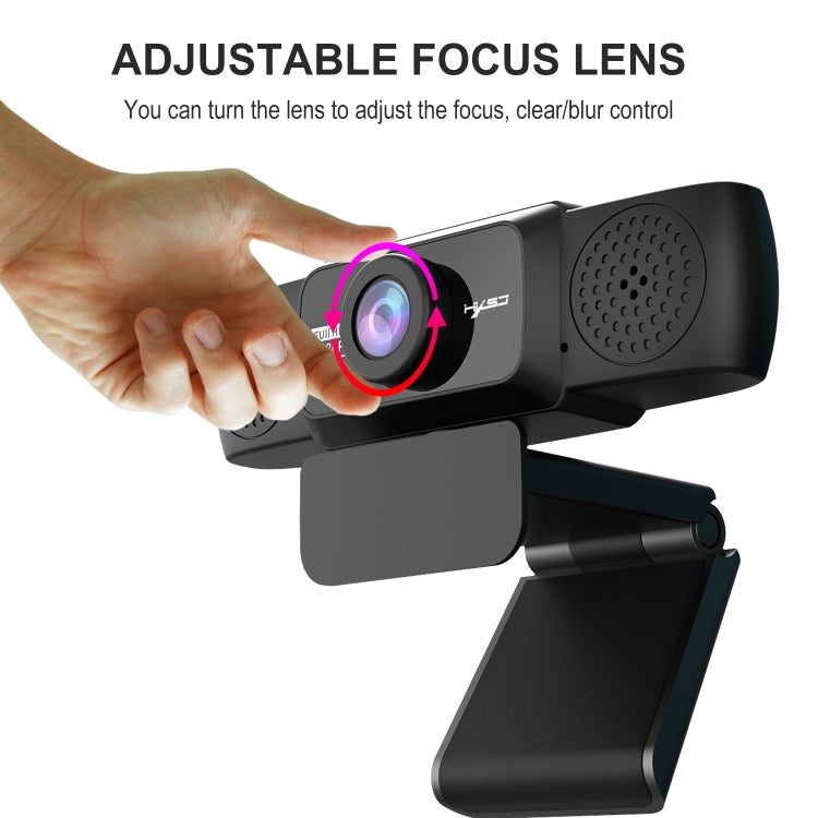 Webcam Gaming HXSJ S5 HD 1080P avec Microphone Réglable