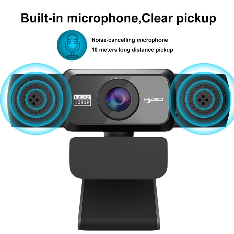 HXSJ S5 HD 1080P Gaming Webcam with Adjustable Microphone