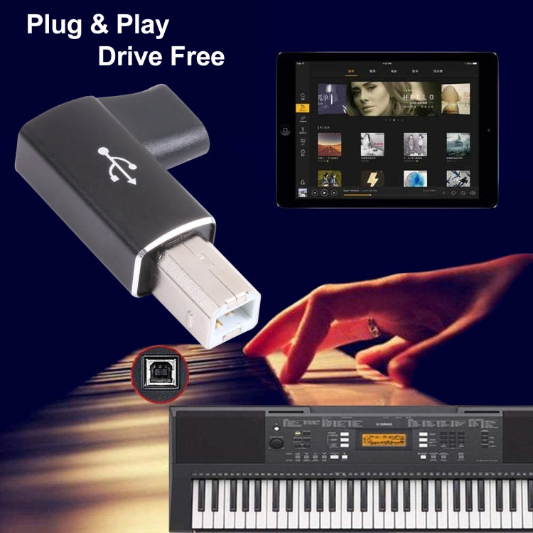 Adaptateur USB-C vers USB 2.0 B MIDI pour instruments PC