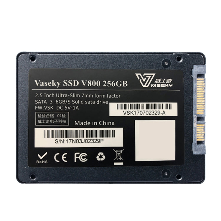 Disque SSD Vaseky V800 256 Go pour PC et gaming ultra-mince
