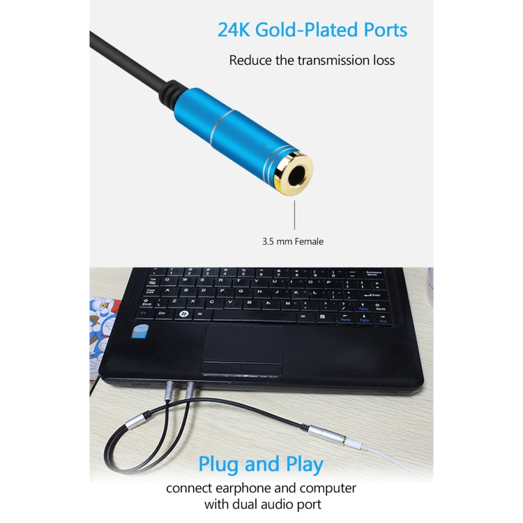 Câble adaptateur audio 3,5 mm pour PC gaming et accessoires