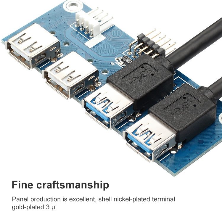 USB 3.0 Hub 2+2 Ports for PC - Practical Gaming Accessory
