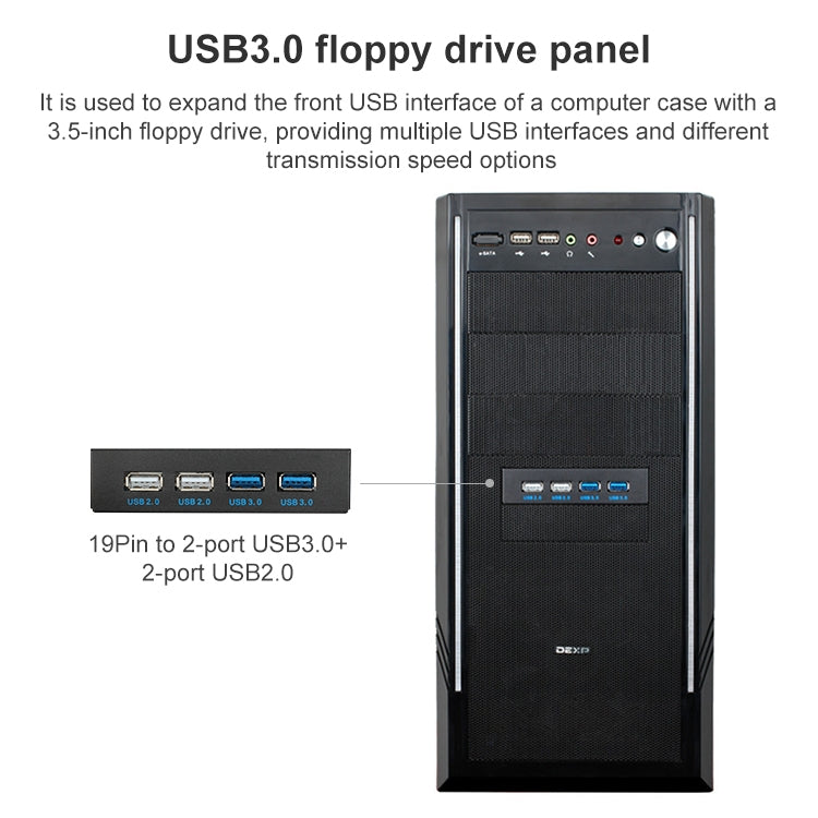 USB 3.0 Hub 2+2 Ports for PC - Practical Gaming Accessory