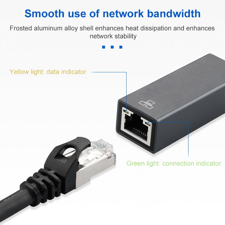 Adaptateur USB 3.0 vers RJ45 Gigabit pour PC Gaming 20 cm
