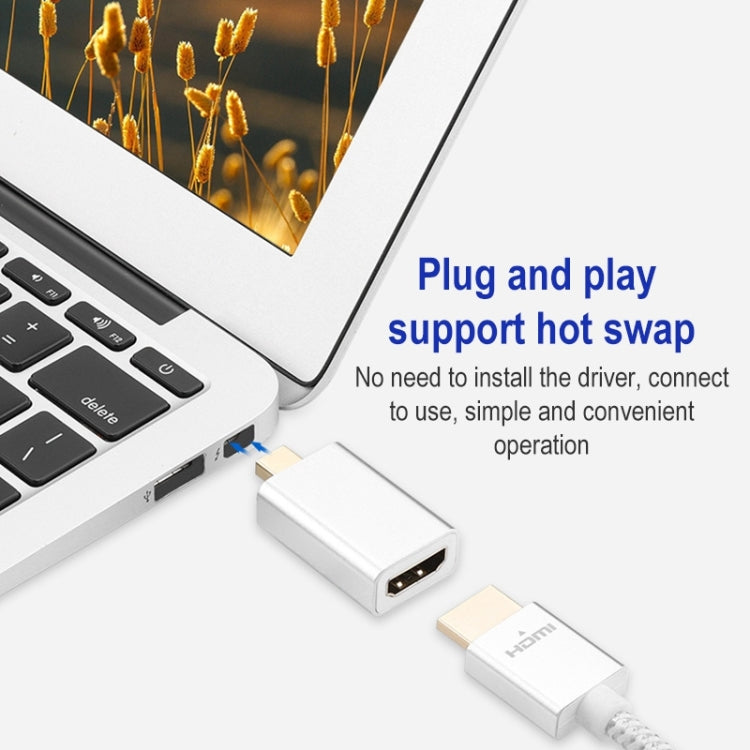 Adaptateur Mini DisplayPort mâle vers HDMI femelle 1080P