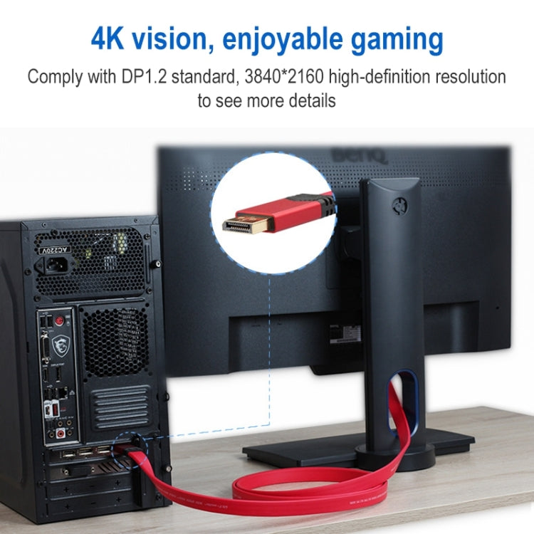 Câble DisplayPort 4K 60 Hz 2m pour PC Gaming en Aluminium