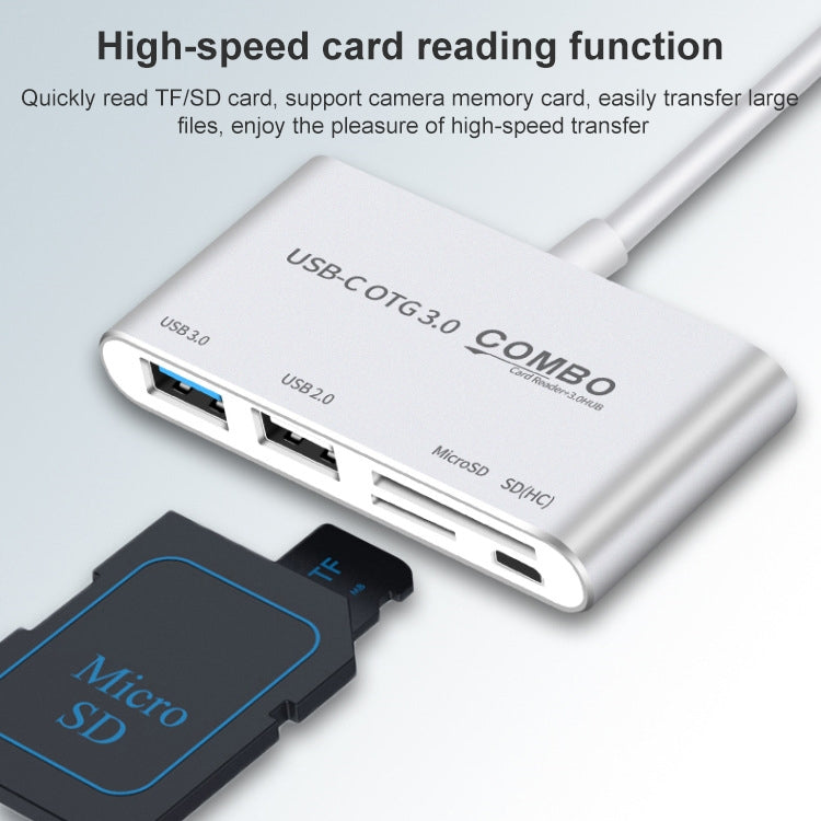Accessoire Gaming : Combo 5 en 1 USB-C avec Lecteur de Carte