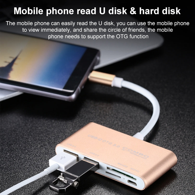 Accessoire Gaming : Combo 5 en 1 USB-C avec Lecteur de Carte