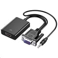 Convertisseur HDCO-VGAM2 1080P VGA mâle vers HDMI femelle avec câble audio 3,5 mm, HDCO-VGAM2