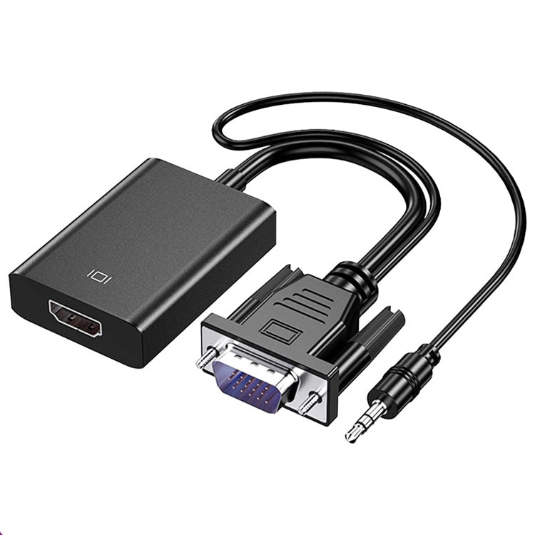 Convertisseur HDCO-VGAM2 1080P VGA mâle vers HDMI femelle avec câble audio 3,5 mm, HDCO-VGAM2