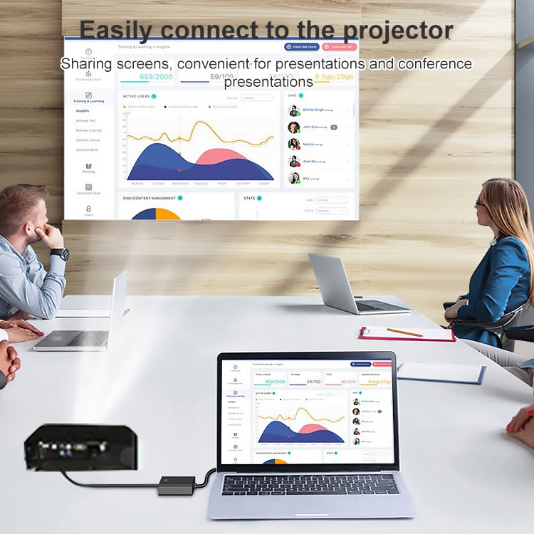 Convertisseur HDCO-VGAM2 1080P VGA mâle vers HDMI femelle avec câble audio 3,5 mm, HDCO-VGAM2