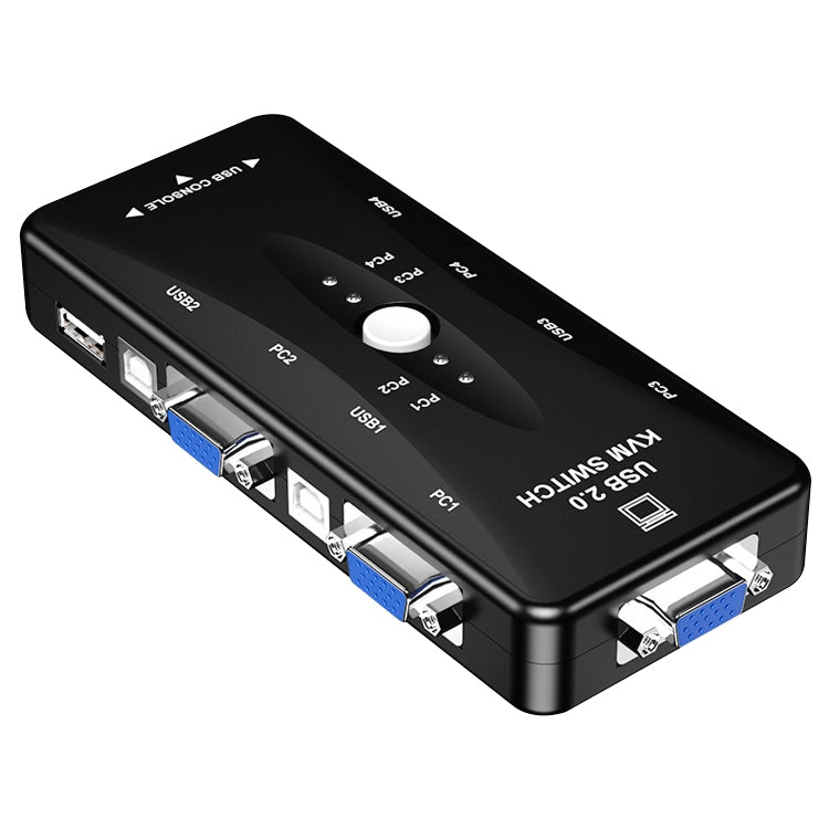 KVM VGA Switch 4 Ports avec USB pour PC et Gaming