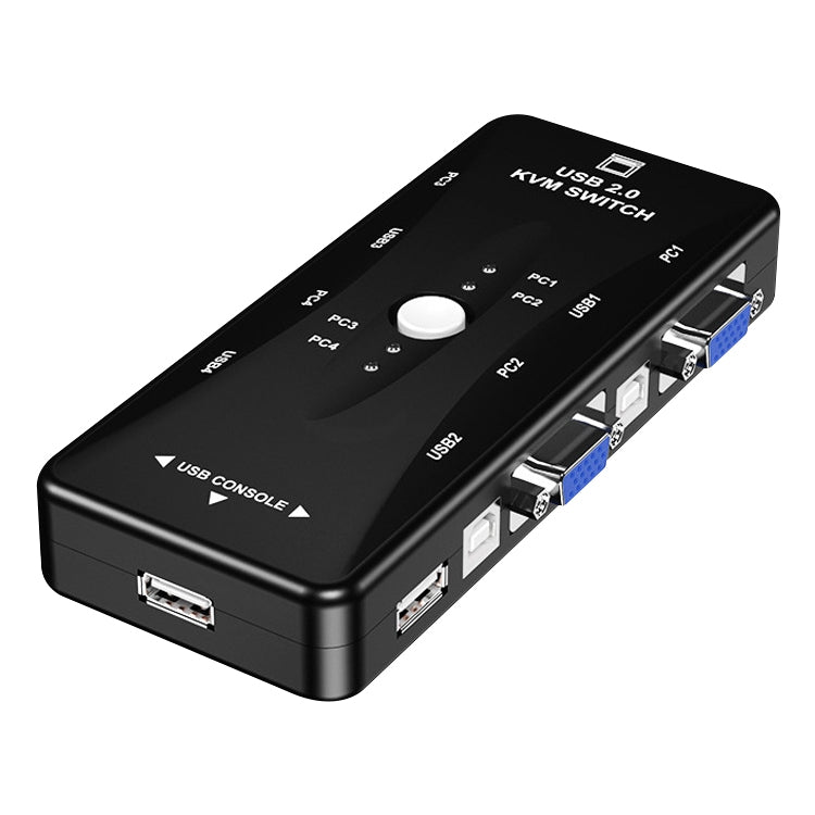 KVM VGA Switch 4 Ports avec USB pour PC et Gaming