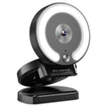 Caméra HD 2K pour PC avec anneau lumineux et autofocus
