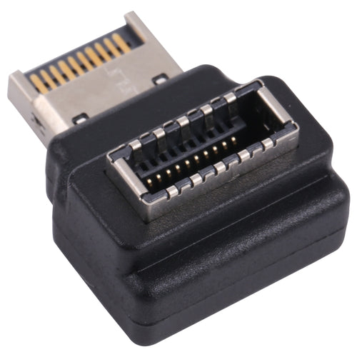 90° angled PC adapter Type E female to male for gaming