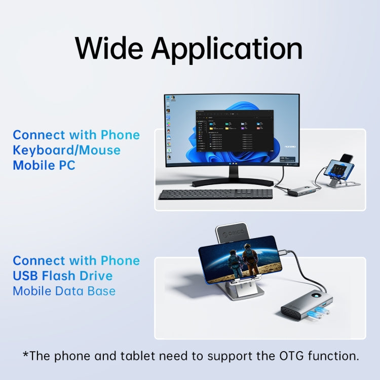 Station d'accueil gaming ORICO PW11-5P Type-C 5-en-1 5Gbps