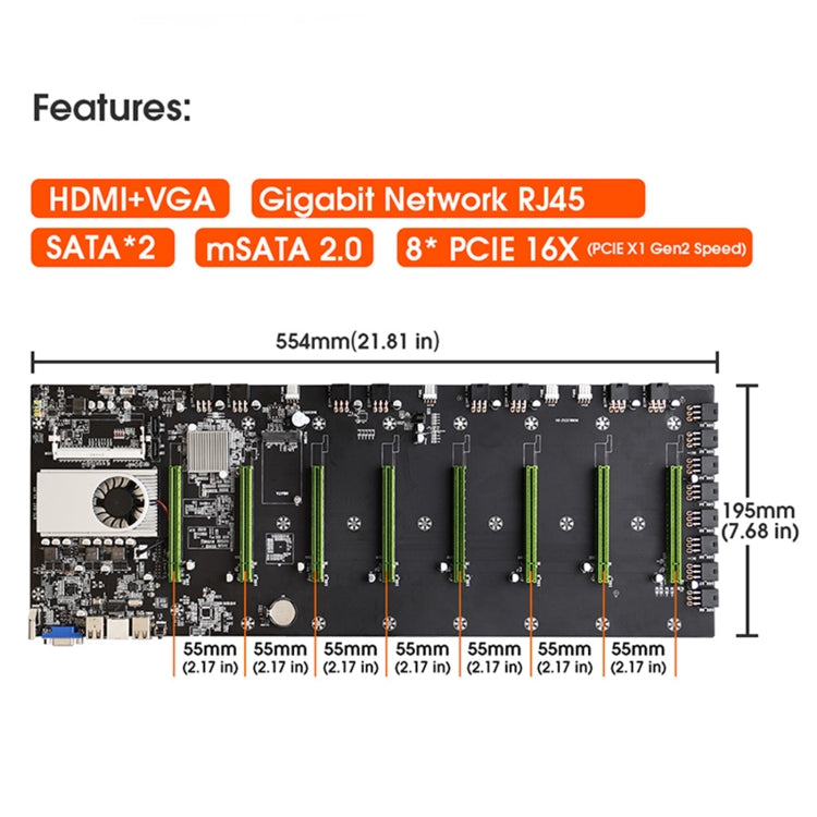 Carte mère minière BTC-D37 pour PC gaming performant