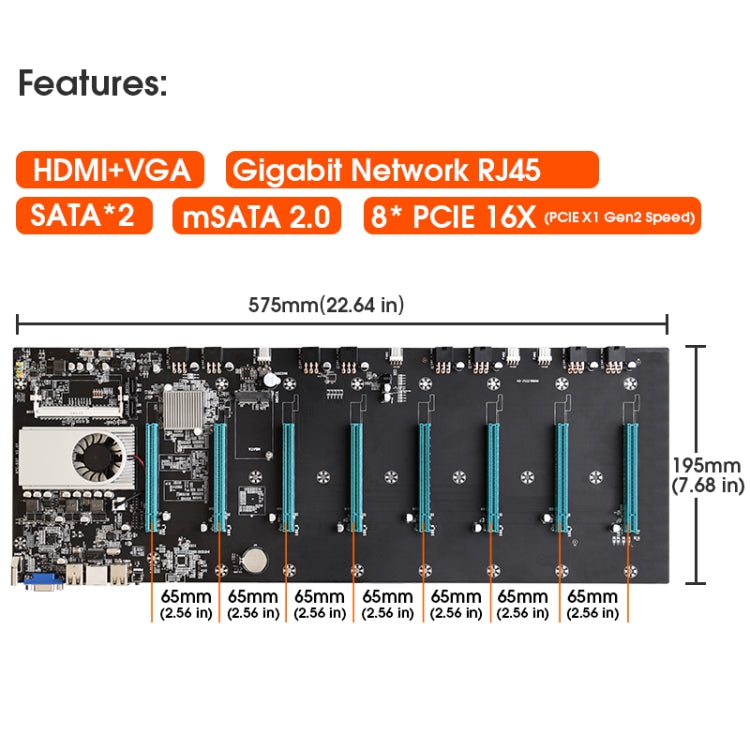 Carte mère professionnelle BTC-S37 pour mining de