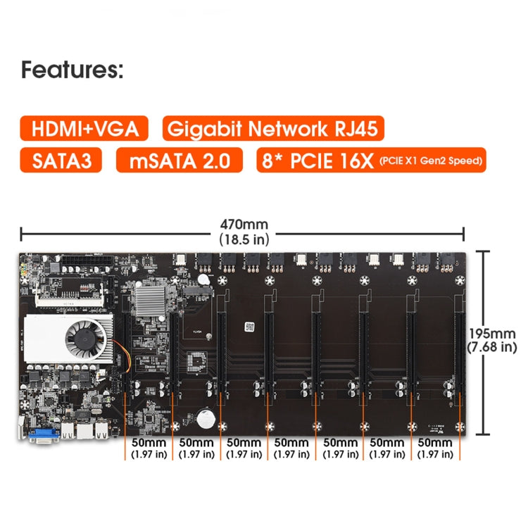 Carte mère minière BTC-T37 pour PC gaming performant
