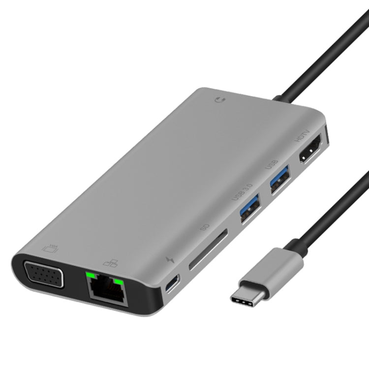 HUB USB-C 8 en 1 pour PC : Charge, HDMI, Ethernet et plus