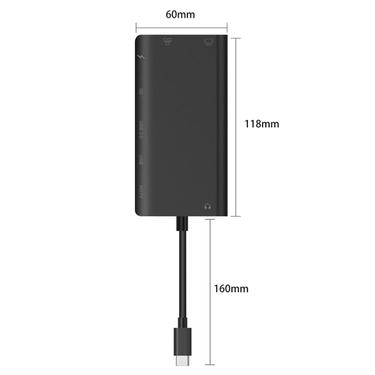 8-in-1 USB-C Hub with Ethernet Port and HDMI for Gaming PC