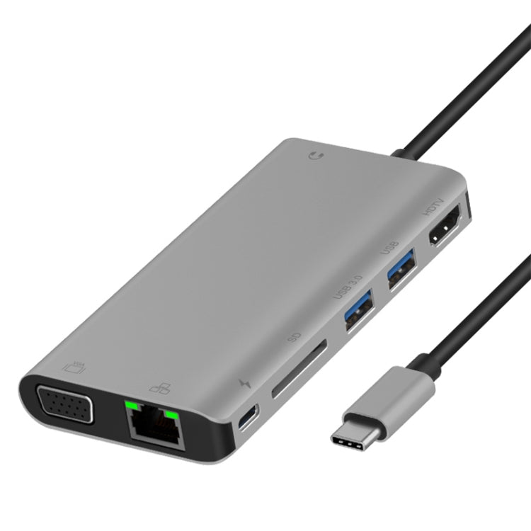 8-in-1 USB-C Hub with Ethernet Port and HDMI for Gaming PC