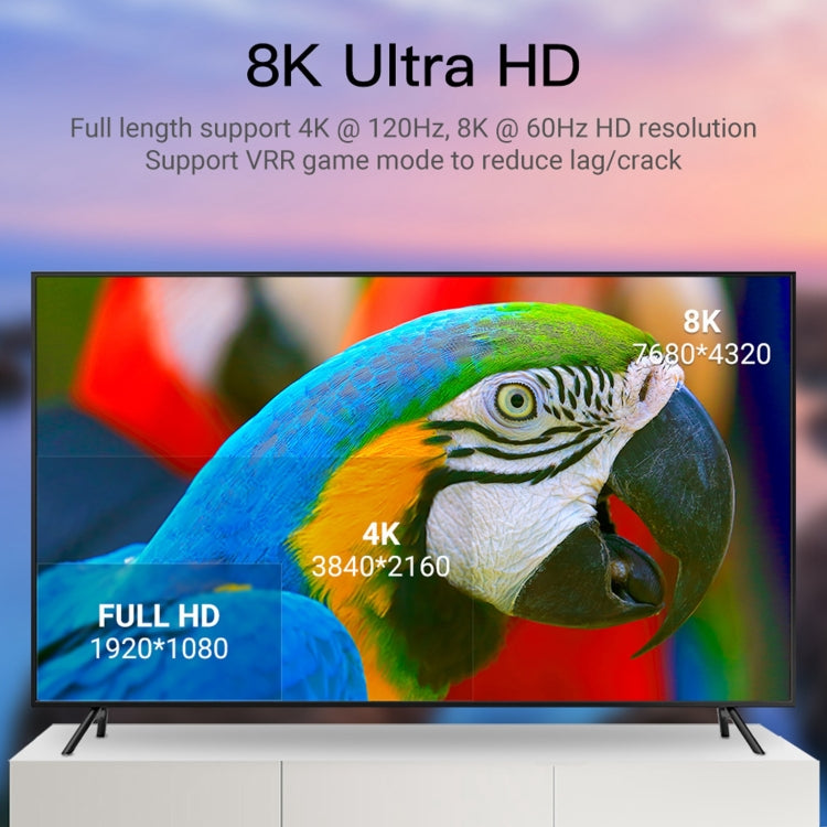 Adaptateur HDMI 2.1 vers Mini DP pour Gaming 8K 60 Hz