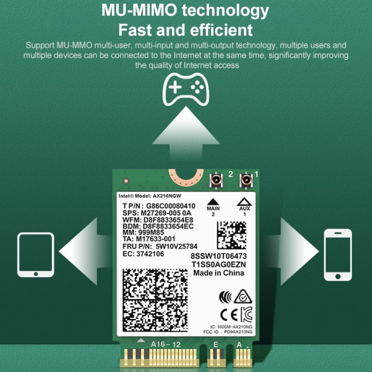COMFAST AX210 Tri-Band Wi-Fi Network Card for Gaming PCs