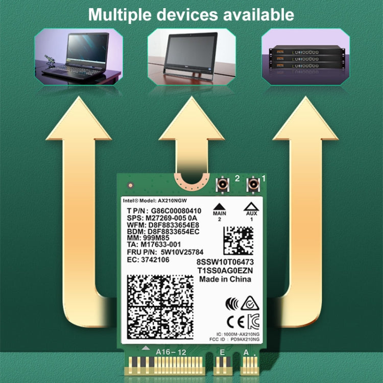 COMFAST AX210 Tri-Band Wi-Fi Network Card for Gaming PCs