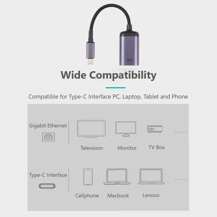 Câble USB-C vers RJ45 100M pour PC Gaming et Accessoires