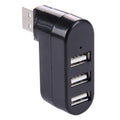 HUB USB portable 3 ports rotatif 180° pour PC Gaming