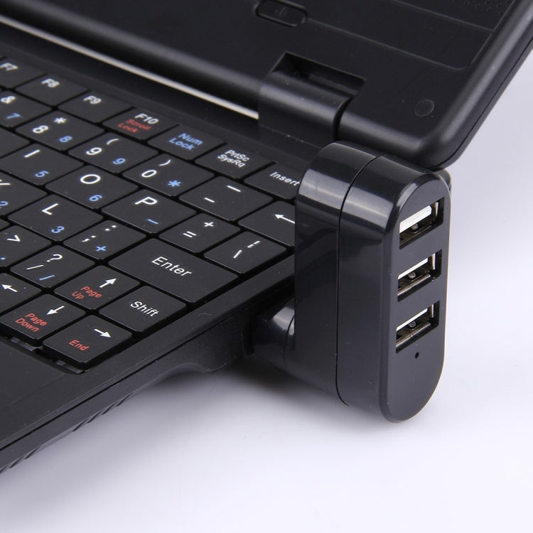 HUB USB portable 3 ports rotatif 180° pour PC Gaming